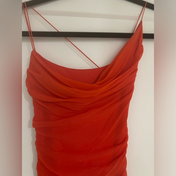 Orange/red Oh Poly body con dress - Picture 2 of 2